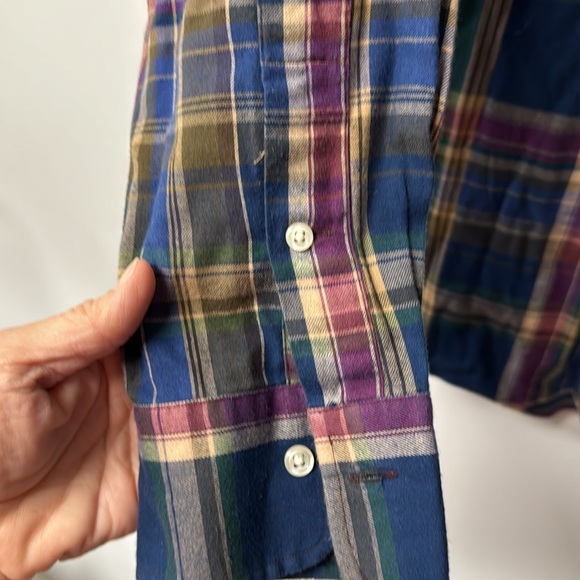 Polo Ralph Lauren Classic Fit Multicolor Plaid Button Up Size Medium - Picture 4 of 10